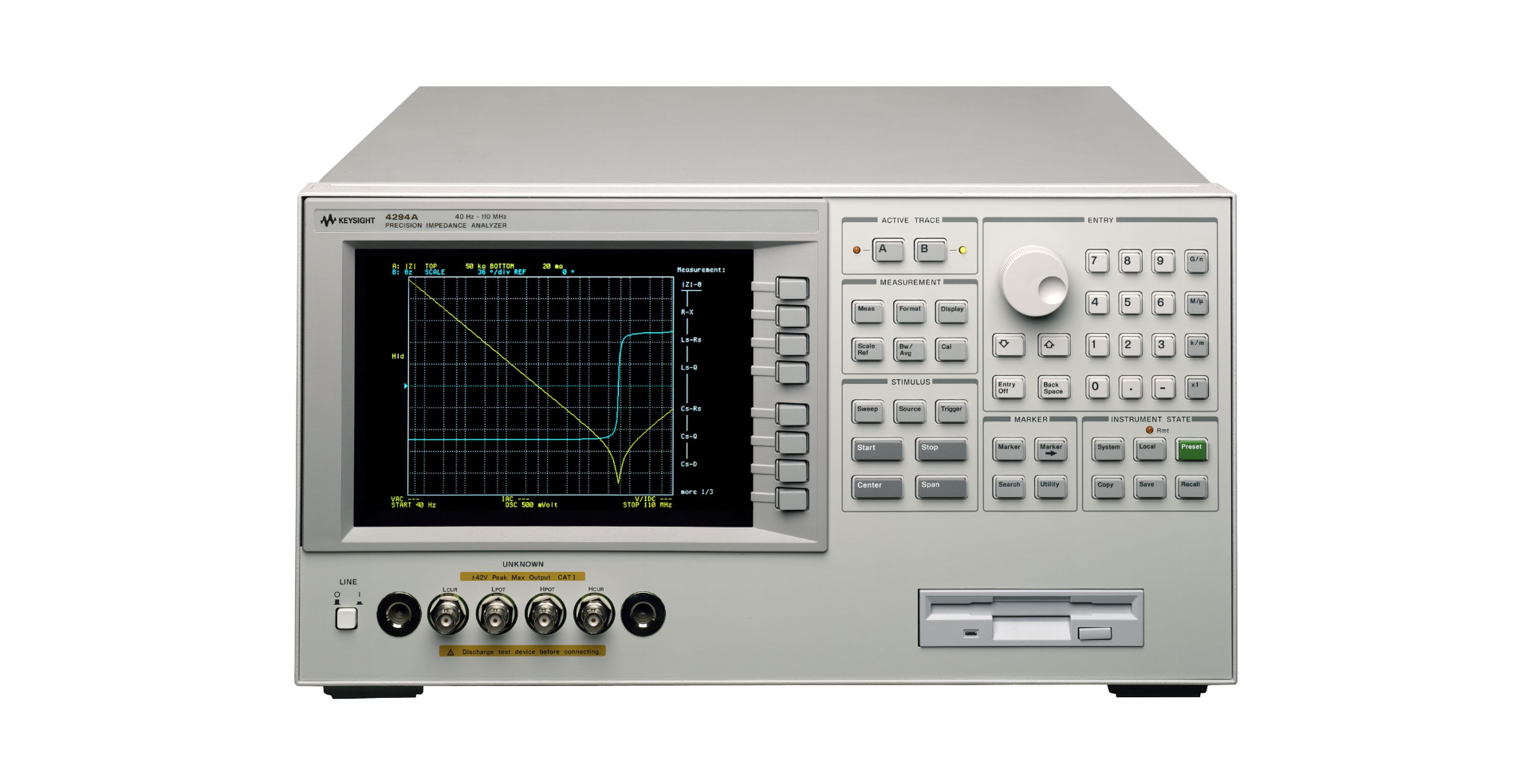 Precision Impedance Analyzer, 40 Hz to 110 MHz